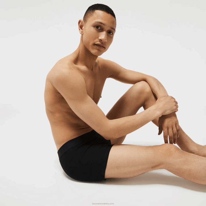 crna siva chine snp 6H4B1616 muškarci Lacoste l.12.12 Pique bokserice 2 kom