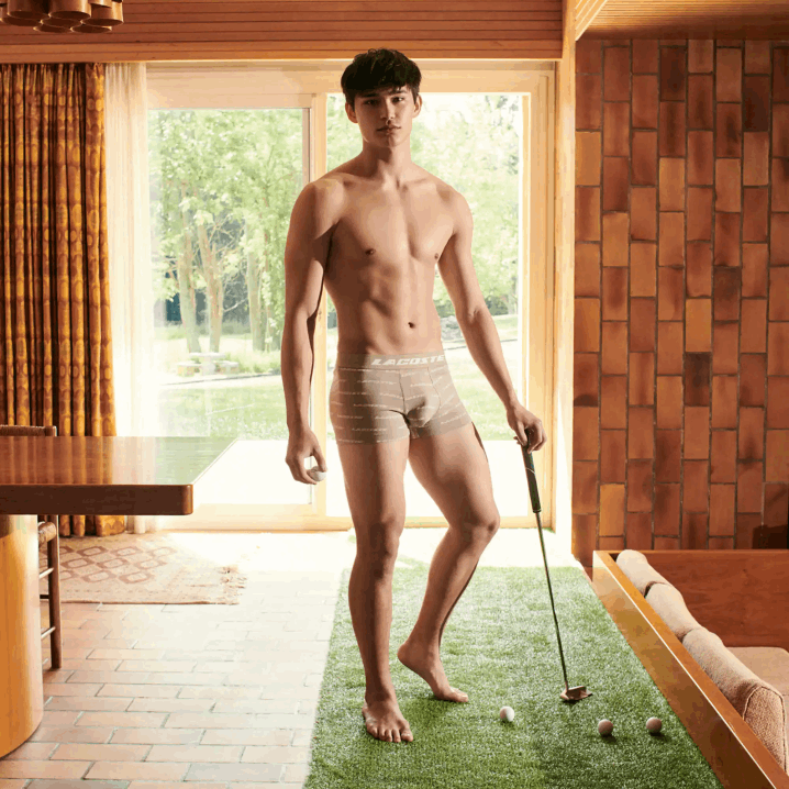 kaki zelena siva kineska gc9 6H4B467 muškarci Lacoste Paket od 3 komada kontrastnih gaćica do struka