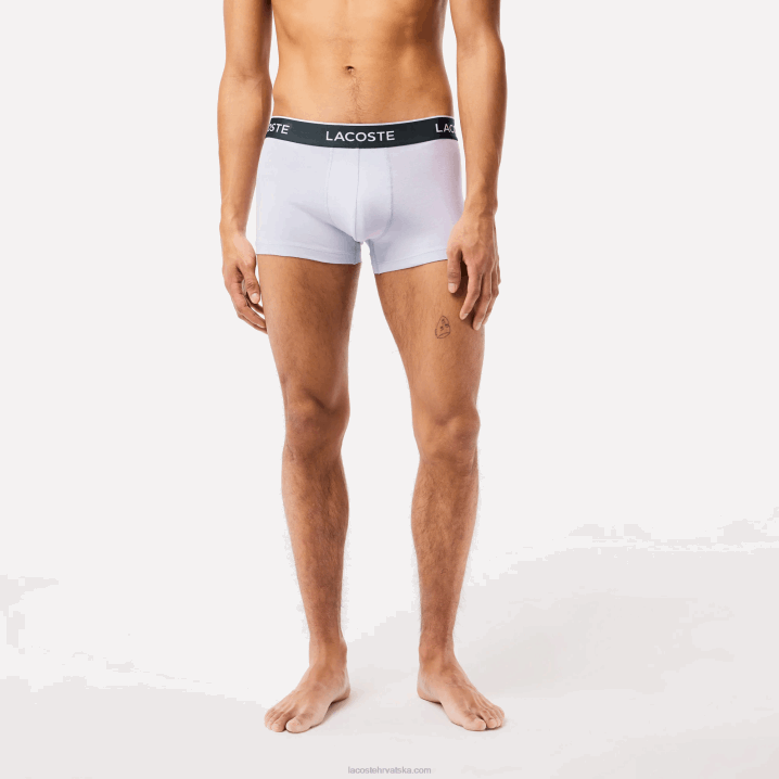 ljubičasta tamnoplava siva chine ggj 6H4B482 muškarci Lacoste ležerne bokserice od 3 kom