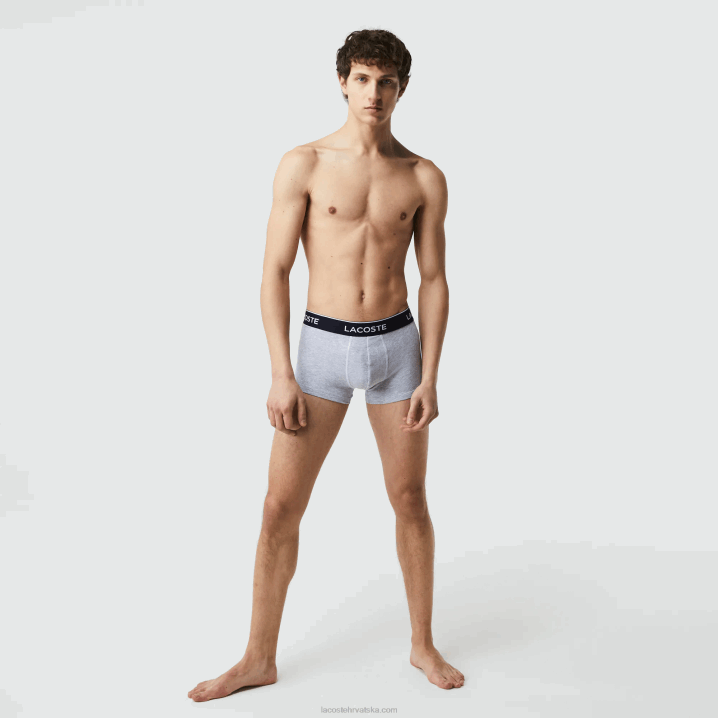 plavo sivi chine f7k 6H4B1371 muškarci Lacoste ležerne bokserice od 3 kom
