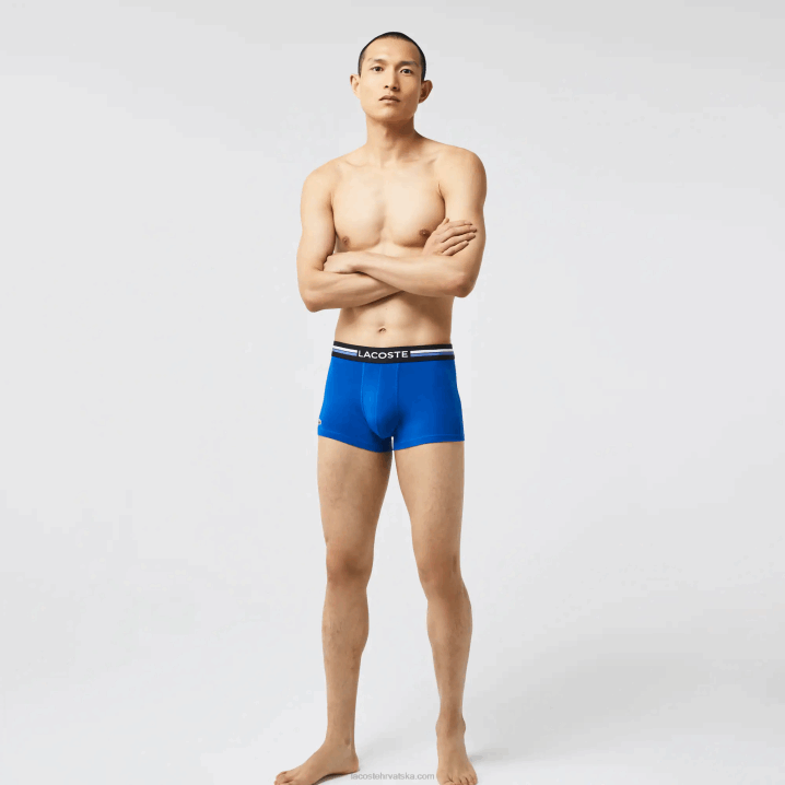 siva chine kaki zelena plava 8wz 6H4B1348 muškarci Lacoste kultni trobojni kovčeg s pojasom, pakiranje od 3 komada