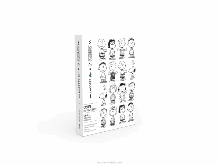 sivi chine cca 6H4B1638 muškarcilacoste x peanuts duge bokserice od organskog pamuka