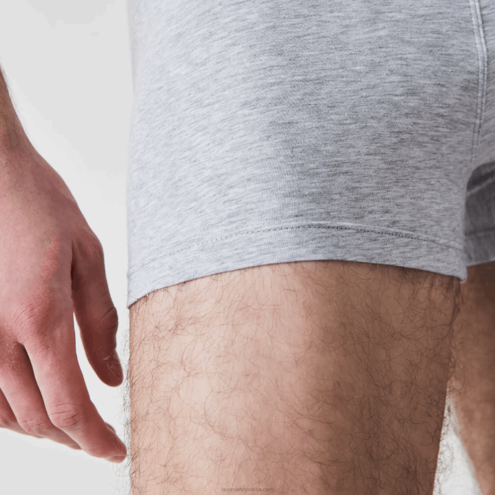 sivi chine cca 6H4B485 muškarci Lacoste ležerne bokserice od 3 kom