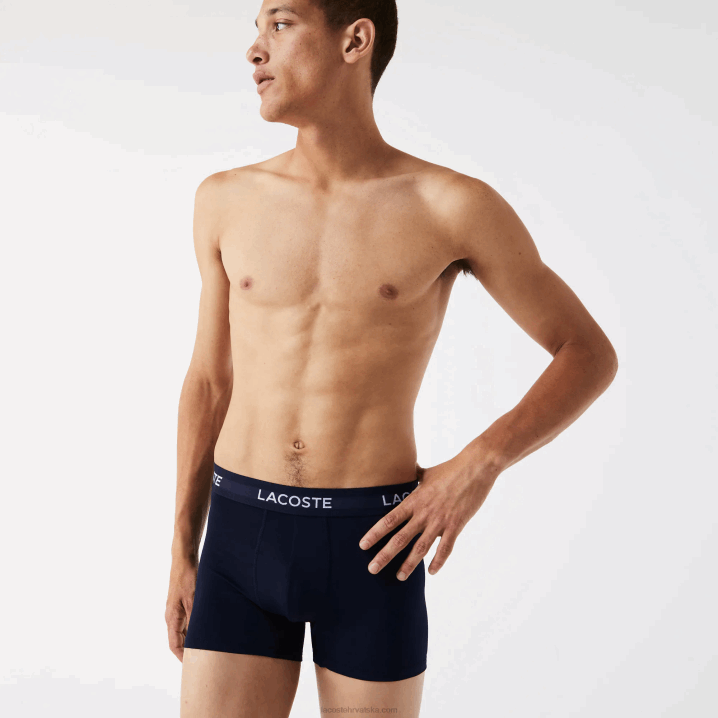 tamnoplava bijela crvena zakon 6H4B1462 muškarci Lacoste prtljažnik od mikrofibre 3 kom