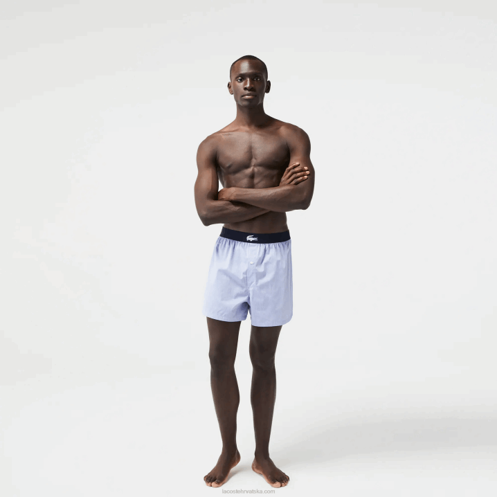 tamnoplava vuc 6H4B1578 muškarci Lacoste ultra-mekane pamučne bokserice 3 kom