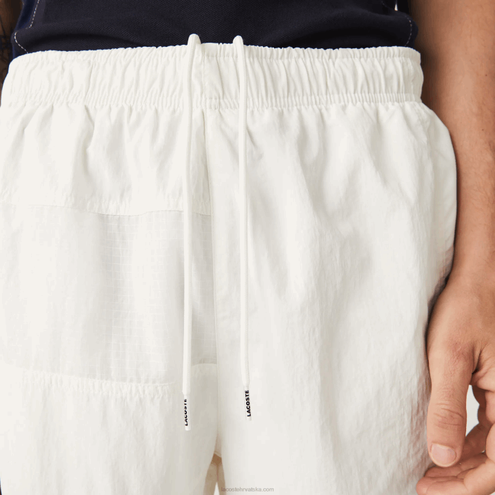 bijeli b5l 6H4B1501 muškarci Lacoste kratke hlače s patchwork efektom blok boja