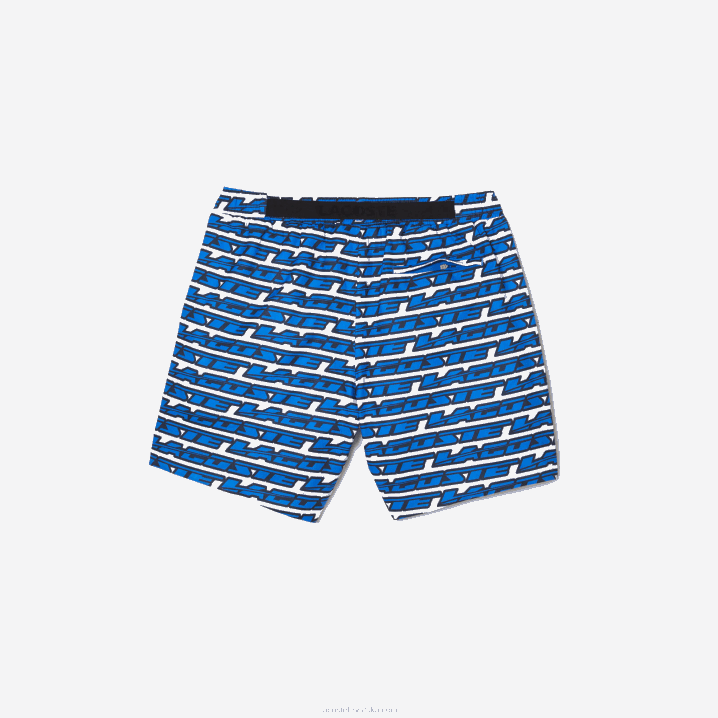 bijelo plava bilo koja 6H4B524 muškarci Lacoste kupaće hlače s dvobojnim printom