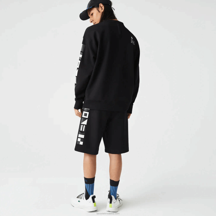 crna 031 6H4B1354 muškarci Lacoste kratke hlače s reflektirajućim printom