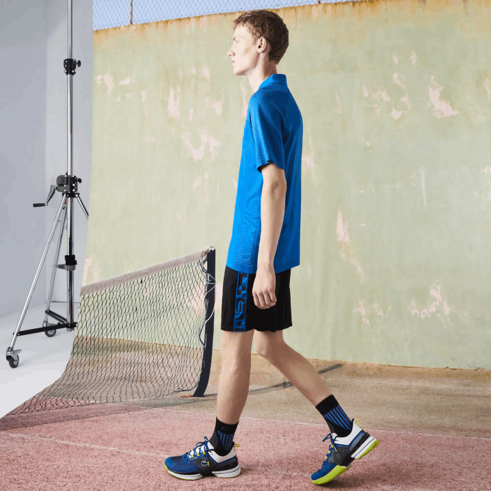 crna c31 6H4B1535 muškarci Lacoste sportske kratke teniske hlače s kontrastnim printom