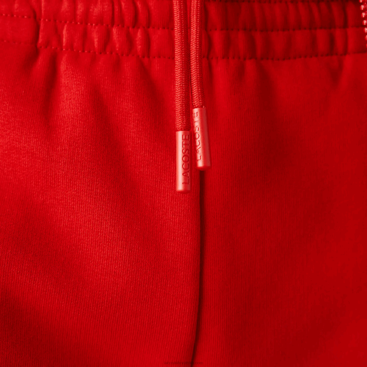 crvena 240 6H4B1373 muškarci Lacoste kratke hlače od flisa od organskog brušenog pamuka