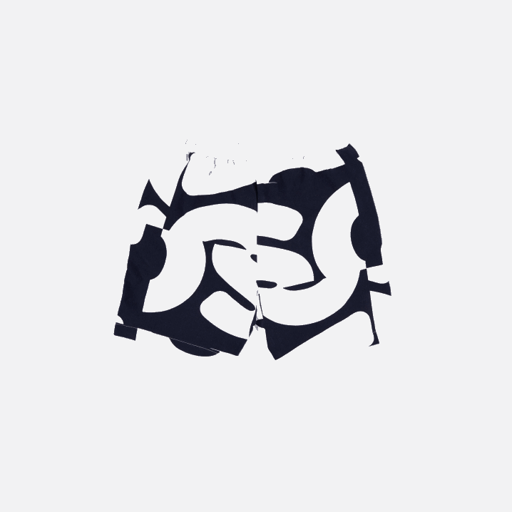 mornarsko plava bijela 525 6H4B1637 muškarci Lacoste kratke hlače od pamučnog flisa s grafičkim printom baštine