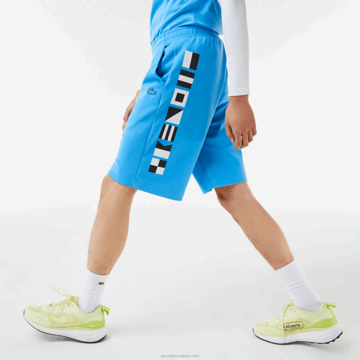 plava 4xa 6H4B1356 muškarci Lacoste kratke hlače s reflektirajućim printom