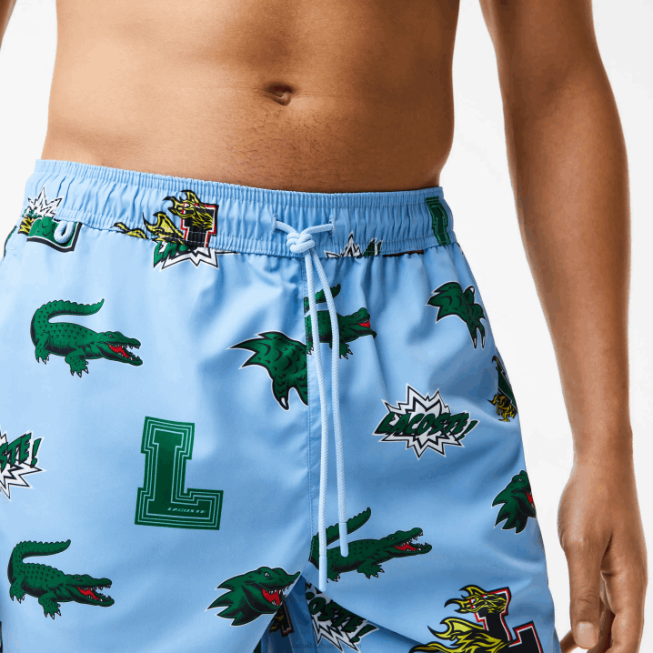 plavo bijeli eep 6H4B1669 muškarci Lacoste mrežaste kupaće gaće