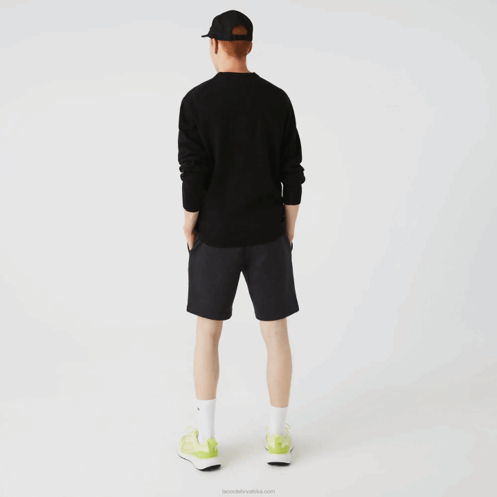 siva el6 6H4B1597 muškarci Lacoste kratke hlače od flisa od organskog brušenog pamuka