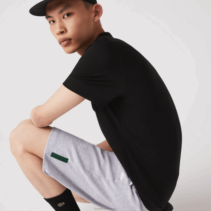 sivi chine cca 6H4B1391 muškarci Lacoste rastezljive kratke hlače od mješavine pamuka