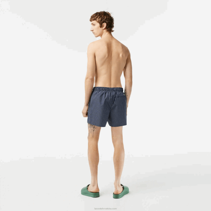 tamnoplava bijela xch 6H4B532 muškarci Lacoste kupaće gaće od recikliranog poliestera