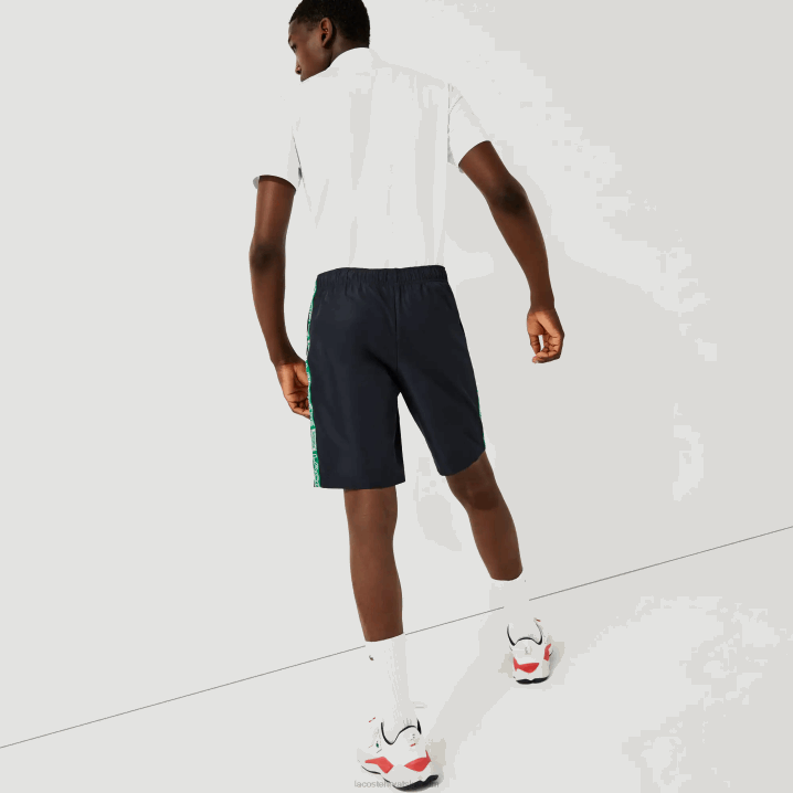tamnoplavo zelena mr0 6H4B1506 muškarci Lacoste kratke hlače s bočnim trakama sportske marke