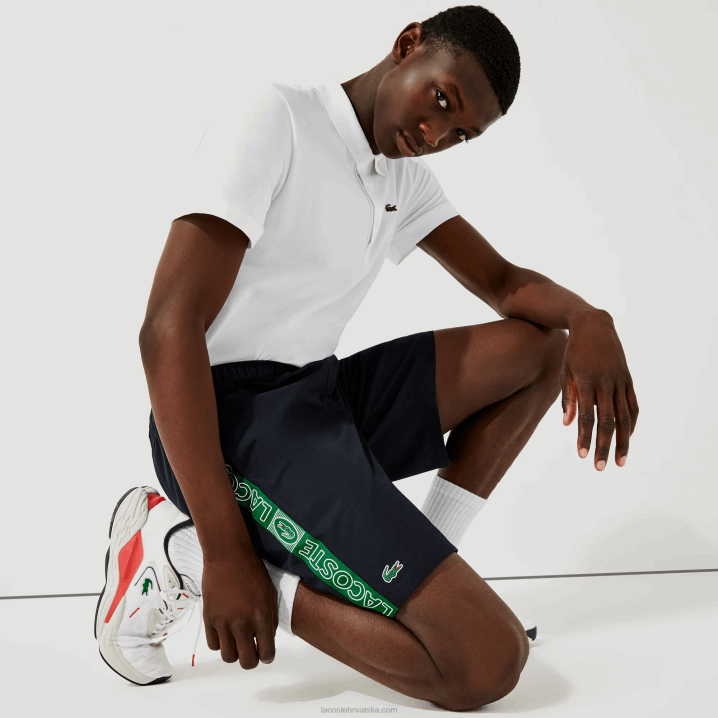 tamnoplavo zelena mr0 6H4B1506 muškarci Lacoste kratke hlače s bočnim trakama sportske marke