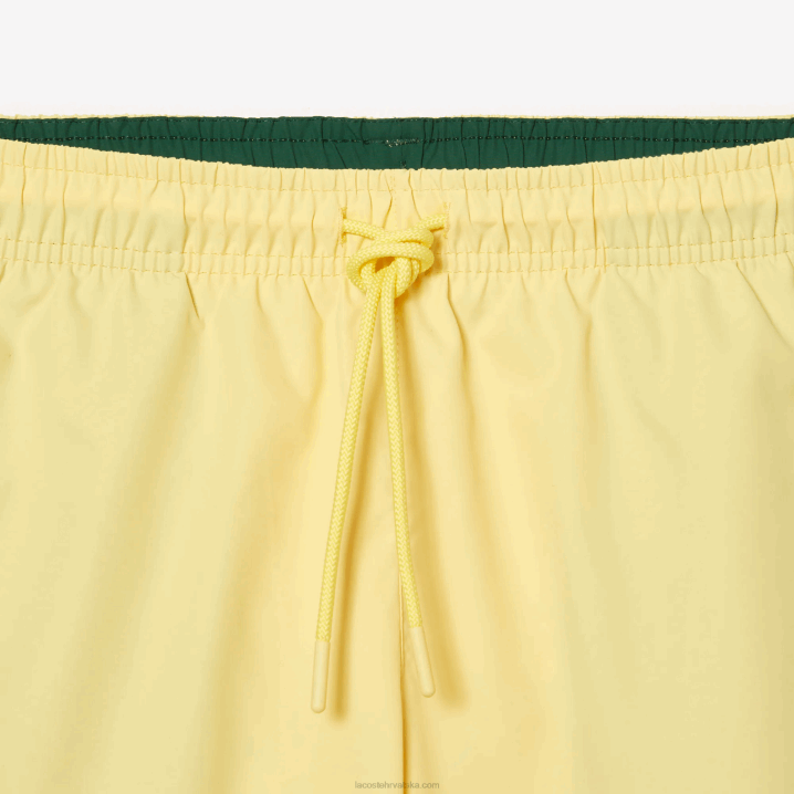 žuto zelena 7sh 6H4B539 muškarci Lacoste lagane brzosušeće kupaće hlačice