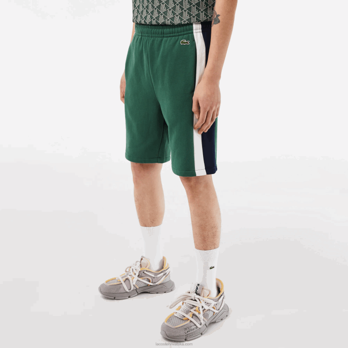 zelena tamnoplava bijela wn7 6H4B456 muškarci Lacoste kratke hlače od brušenog flisa u boji
