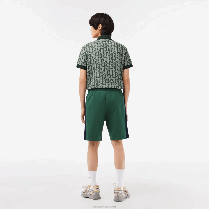 zelena tamnoplava bijela wn7 6H4B456 muškarci Lacoste kratke hlače od brušenog flisa u boji