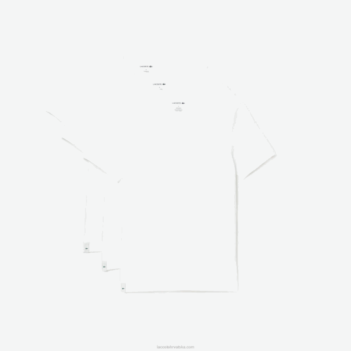 bijela 001 6H4B1345 muškarci Lacoste 3 paketa običnih majica