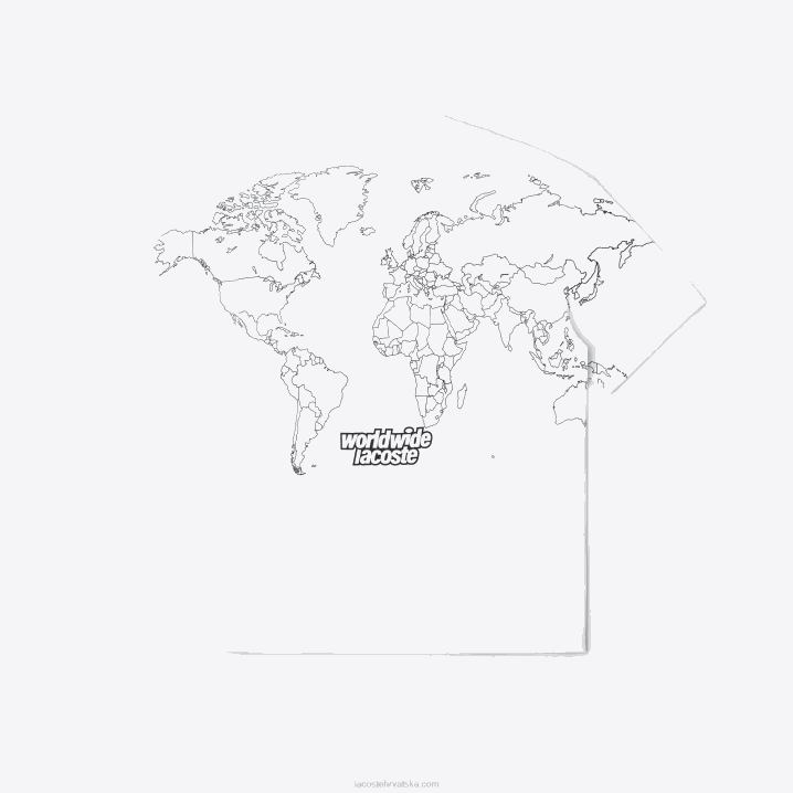 bijela 001 6H4B224 muškarci Lacoste opuštena majica kratkih rukava od organskog pamuka