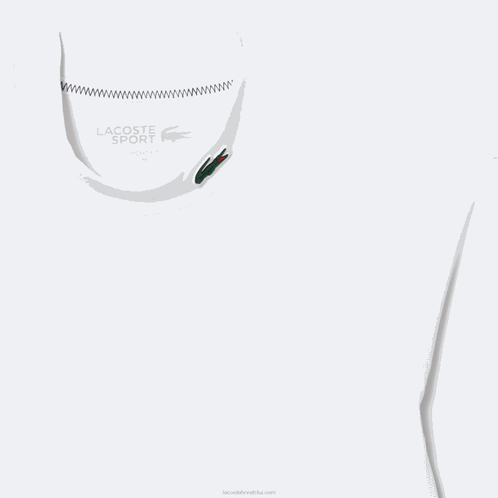 bijela 001 6H4B245 muškarci Lacoste sportska uska majica dugih rukava