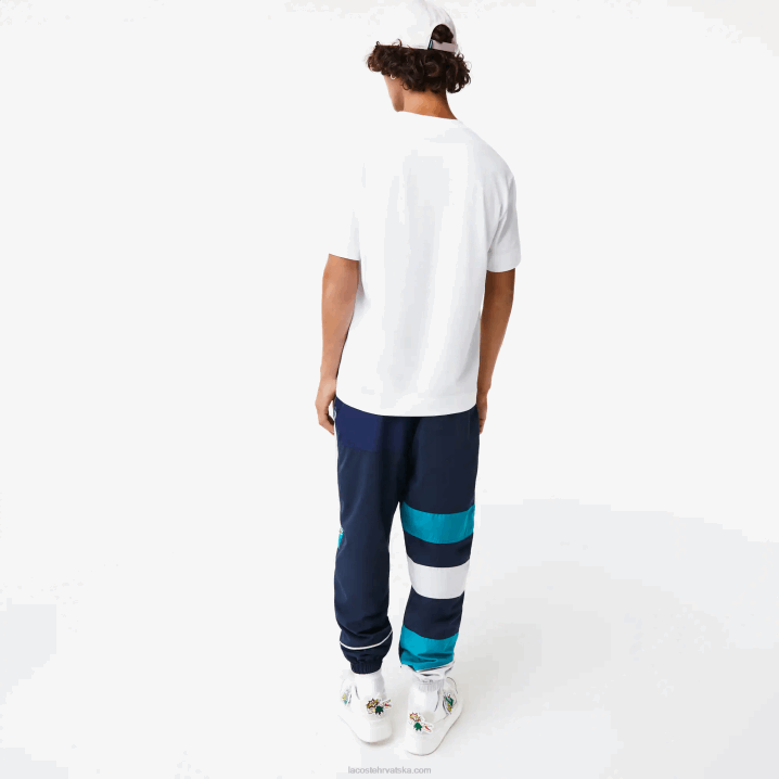 bijela 001 6H4B608 muškarci Lacoste opuštenog kroja oversized krokodil majica kratkih rukava