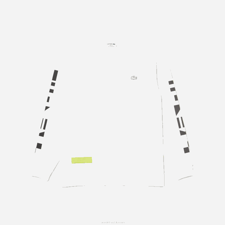 bijela 001 6H4B796 muškarci Lacoste široka majica s printom