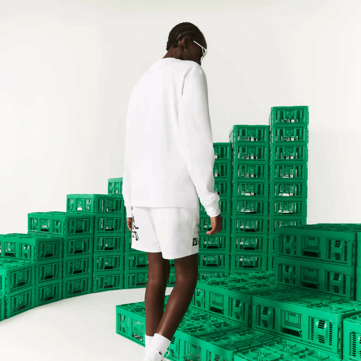 bijela 001 6H4B939 muškarcilacoste x minecraft majica od organskog pamuka