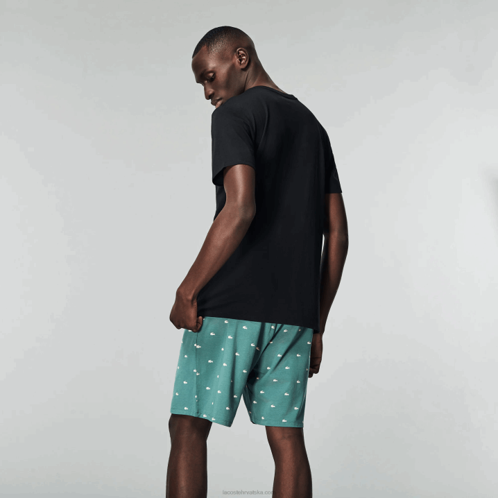 crna 031 6H4B1336 muškarci Lacoste pamučna salonska majica s v-izrezom 3 kom