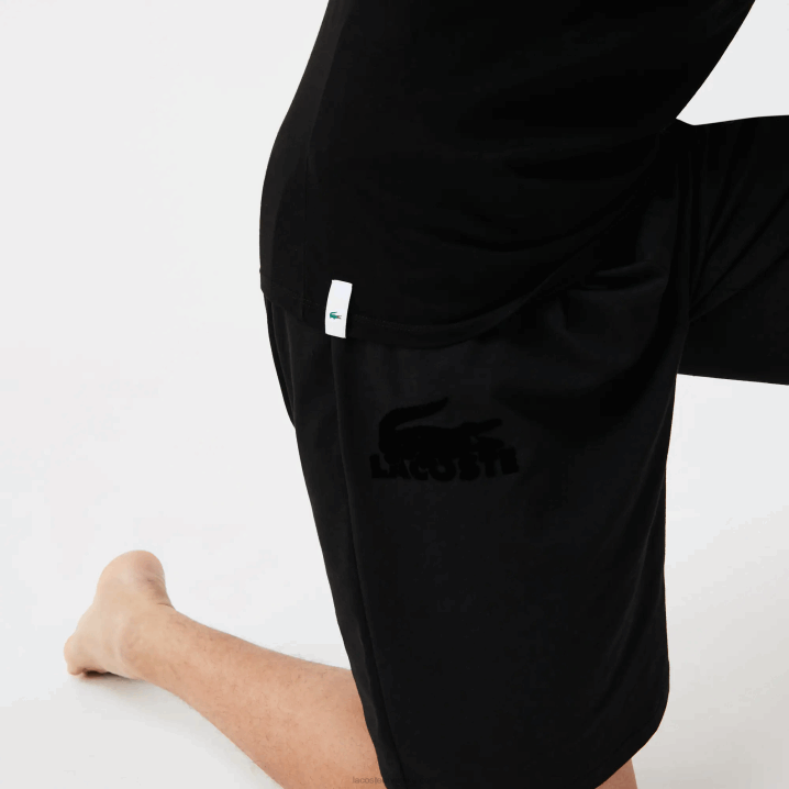 crna 031 6H4B1351 muškarci Lacoste pamučna majica s okruglim izrezom 3 kom