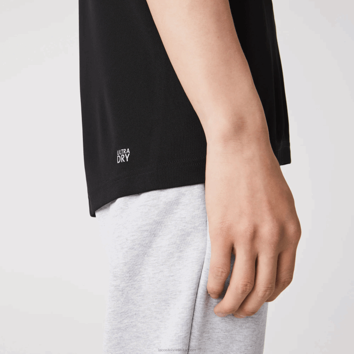 crna 031 6H4B672 muškarci Lacoste sportska prozračna pike majica