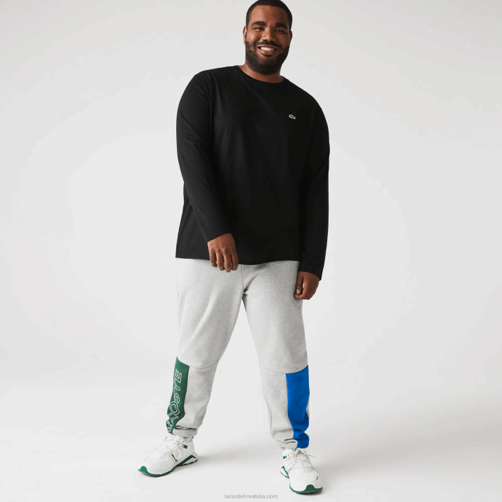 crna 031 6H4B690 muškarci Lacoste majica kratkih rukava od pima pamučnog jerseya s okruglim izrezom