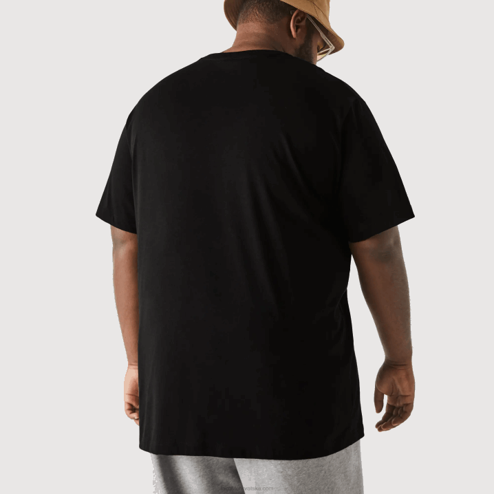 crna 031 6H4B714 muškarci Lacoste majica kratkih rukava s v-izrezom