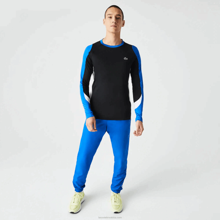 crno plavo bijelo zfz 6H4B753 muškarci Lacoste sportska teniska majica