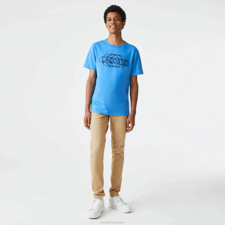 plava 4xa 6H4B696 muškarci Lacoste sportska majica s organskim dresom