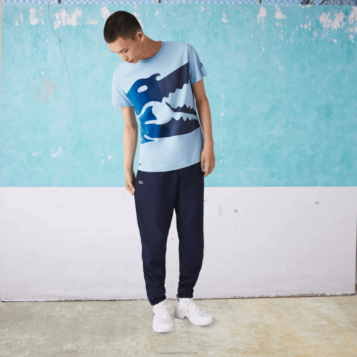 plavi hbp 6H4B872 muškarci Lacoste sport novak djokovic kroko majica od organskog pamuka