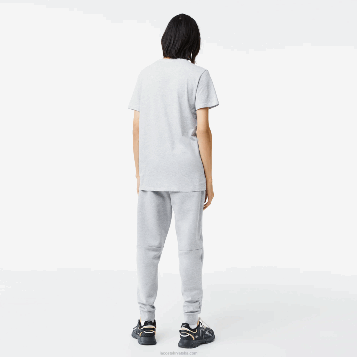 sivi chine cca 6H4B614 muškarci Lacoste majica s v-izrezom od pamučnog žerseja