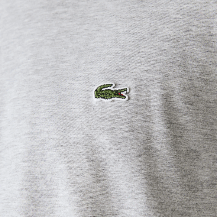 sivi chine cca 6H4B619 muškarci Lacoste majica kratkih rukava od pima pamučnog jerseya s okruglim izrezom