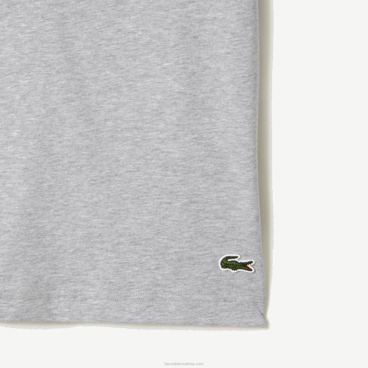 sivi chine cca 6H4B66 muškarci Lacoste majica s printom od pamučnog jerseya