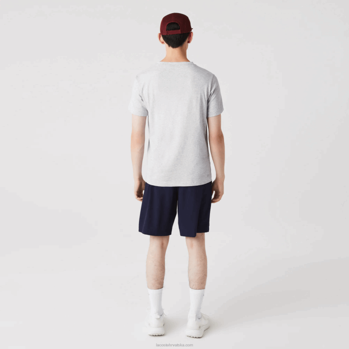 sivi chine cca 6H4B695 muškarci Lacoste sportska majica s organskim dresom
