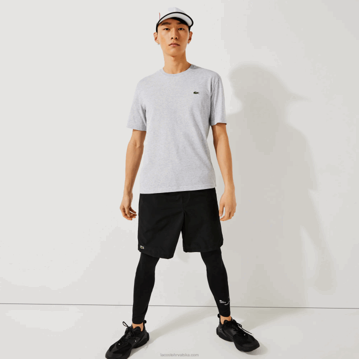 sivi chine cca 6H4B718 muškarci Lacoste sportska prozračna majica