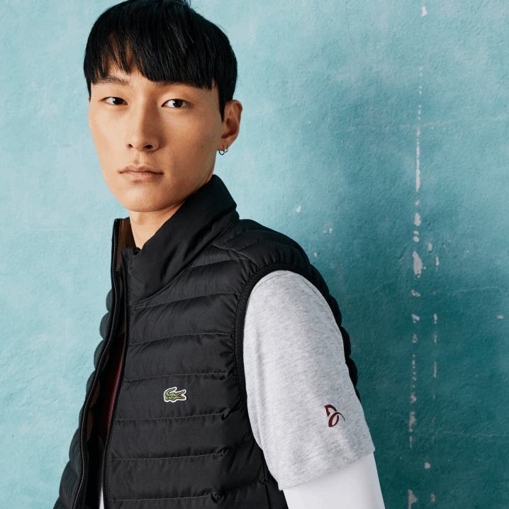 sivi chine cca 6H4B871 muškarci Lacoste sport novak djokovic kroko majica od organskog pamuka