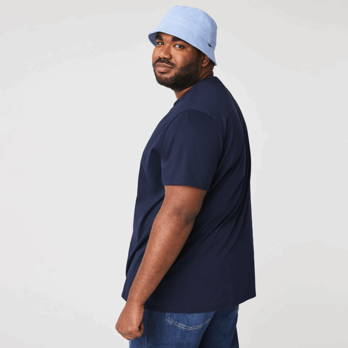 tamnoplava 166 6H4B38 muškarci Lacoste majica kratkih rukava od pima pamučnog jerseya s okruglim izrezom