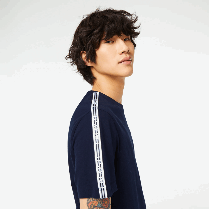 tamnoplava 166 6H4B47 muškarci Lacoste majica kratkih rukava s logom u regularnom kroju