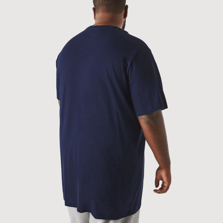 tamnoplava 166 6H4B653 muškarci Lacoste xl majica kratkih rukava od pamučnog žerseja standardnog kroja