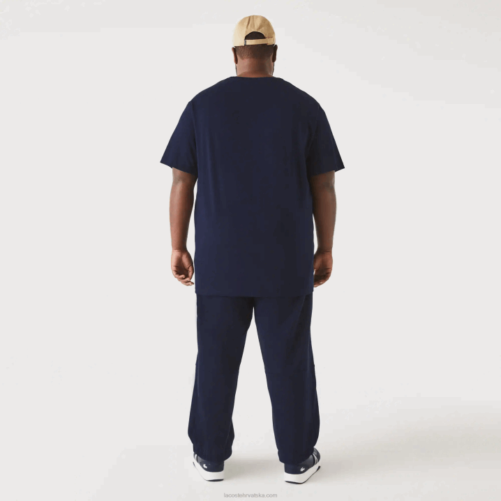 tamnoplava 166 6H4B769 muškarci Lacoste majica s okruglim izrezom xl od pamučnog jerseya