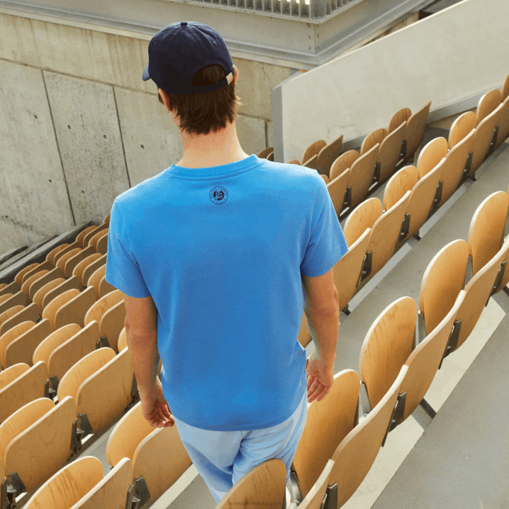 tamnoplava yd2 6H4B1601 muškarci Lacoste sport roland garros majica od organskog pamuka